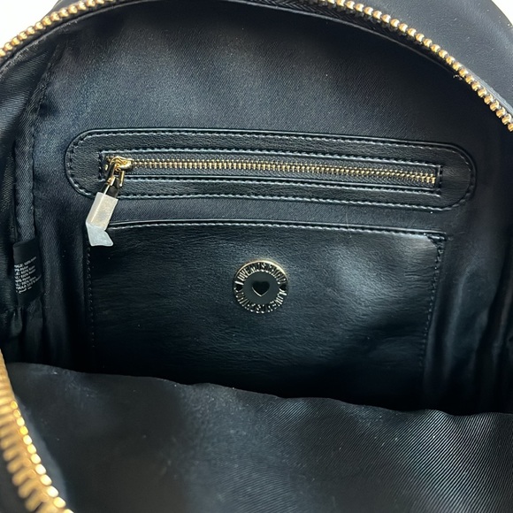 NWT Moschino Love Moschino Black Logo-Plague Recycled Nylon Backpack - Picture 8 of 12